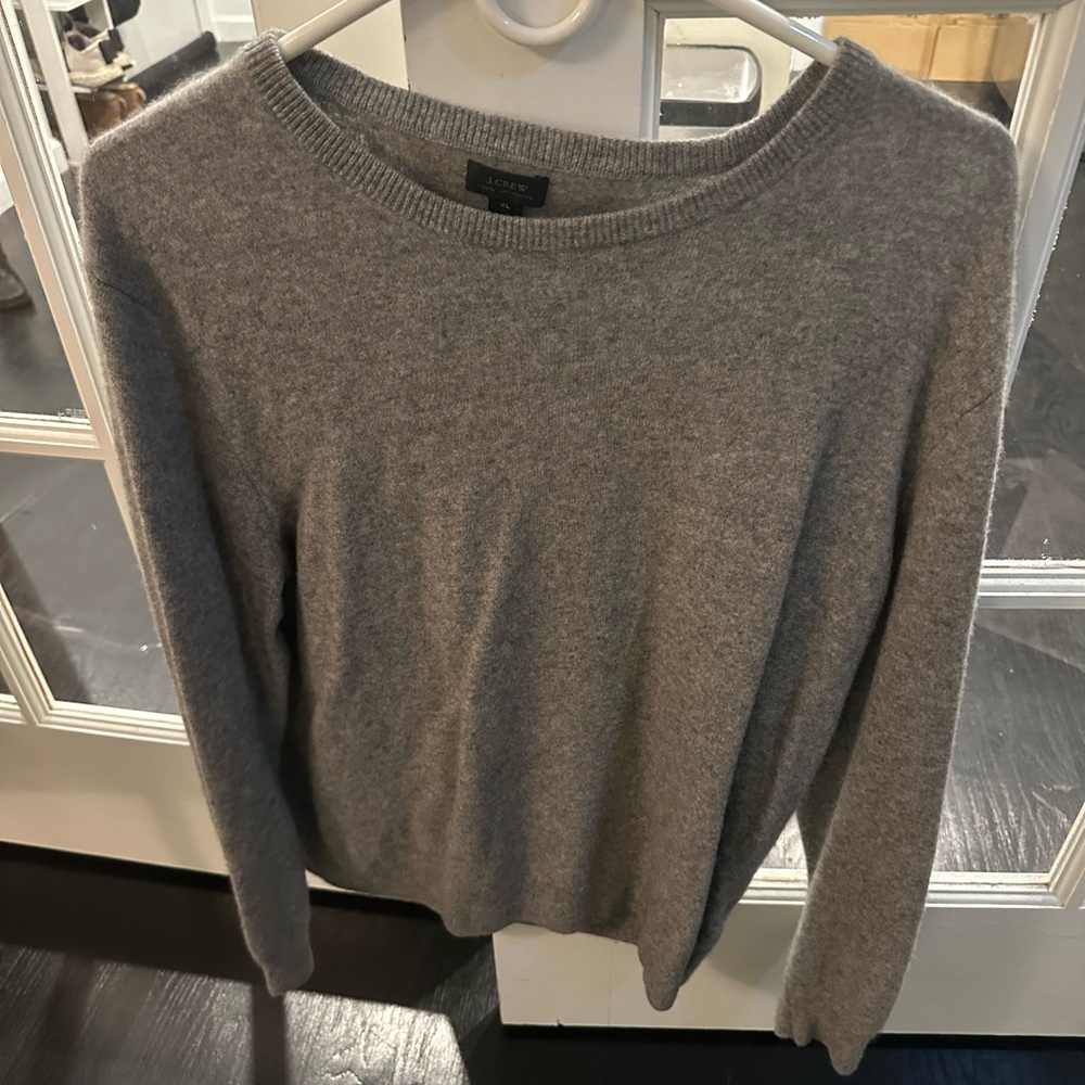 Cashmere J Crew Grey Sweater XL